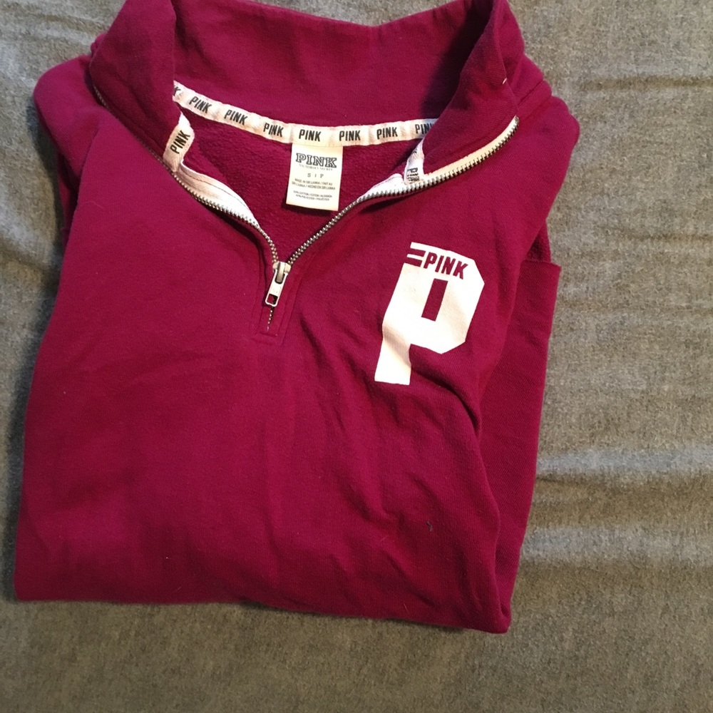 Vs Pink half zip sweatshirt